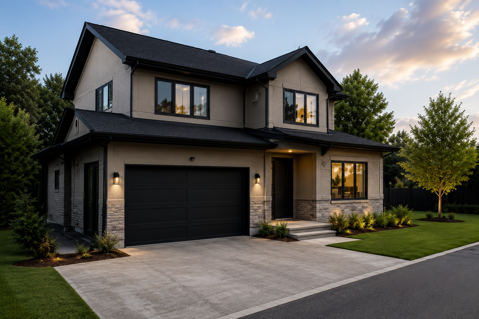 Modern remodeled house exterior