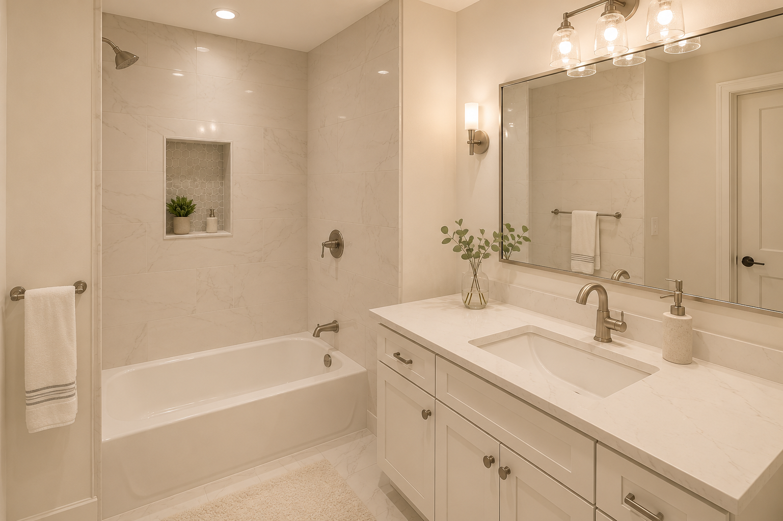 Modern bathroom remodeling