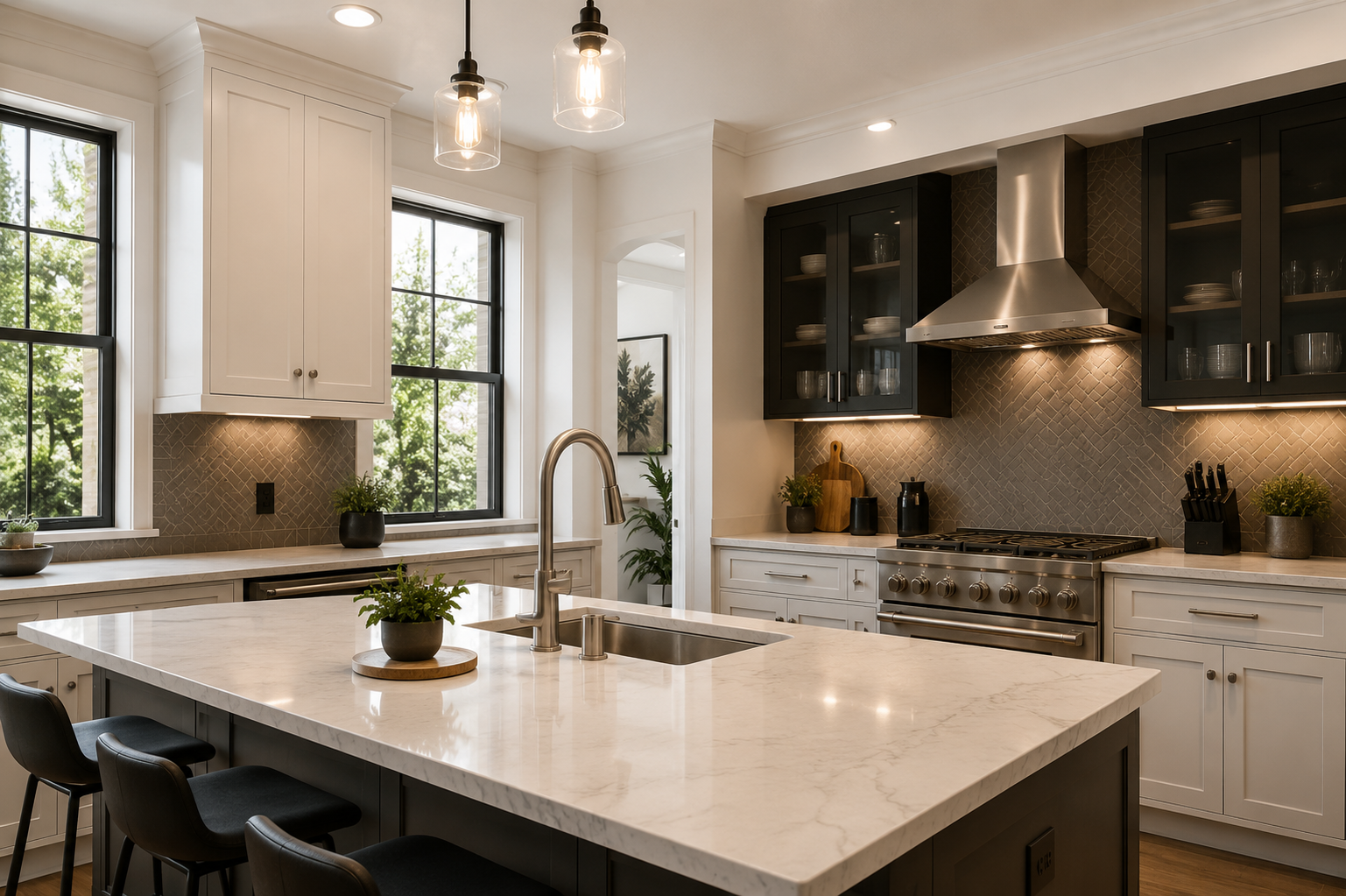 Modern residential kitchen remodeling